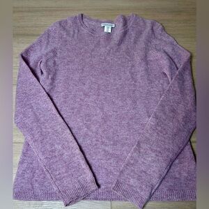 Adrienne Vittadini Pink/Purple 100% 2-Ply Cashmere Women’s Pullover Sweater